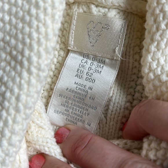 Fair isle sweater dress with matching beret beanie hat 0-3 - Picture 6 of 7